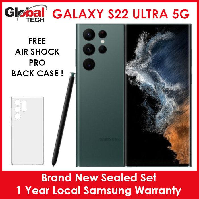 Samsung Galaxy S22 Ultra 5G 512GB (1 Year Local Samsung Warranty) (FREE BACK CASE) (Green Colour)